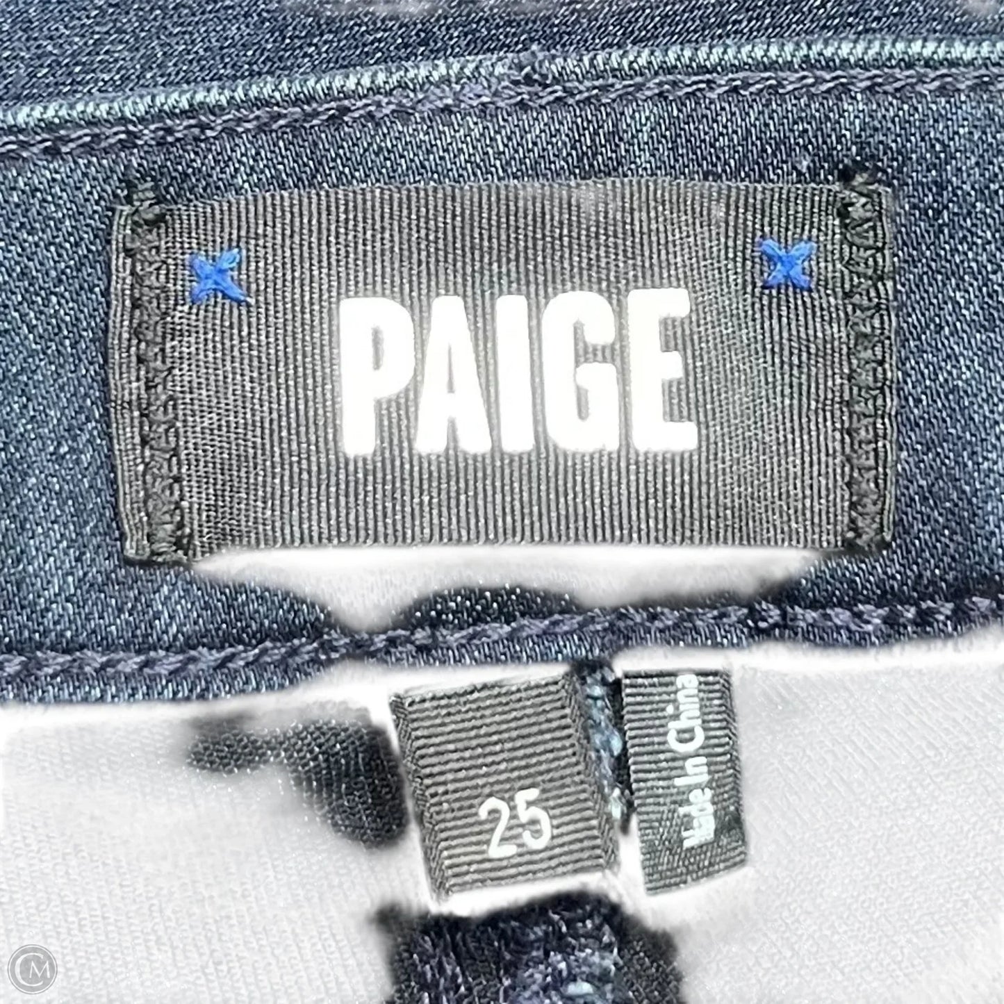 Jeans Flared By Paige In Blue Denim, Size: 2