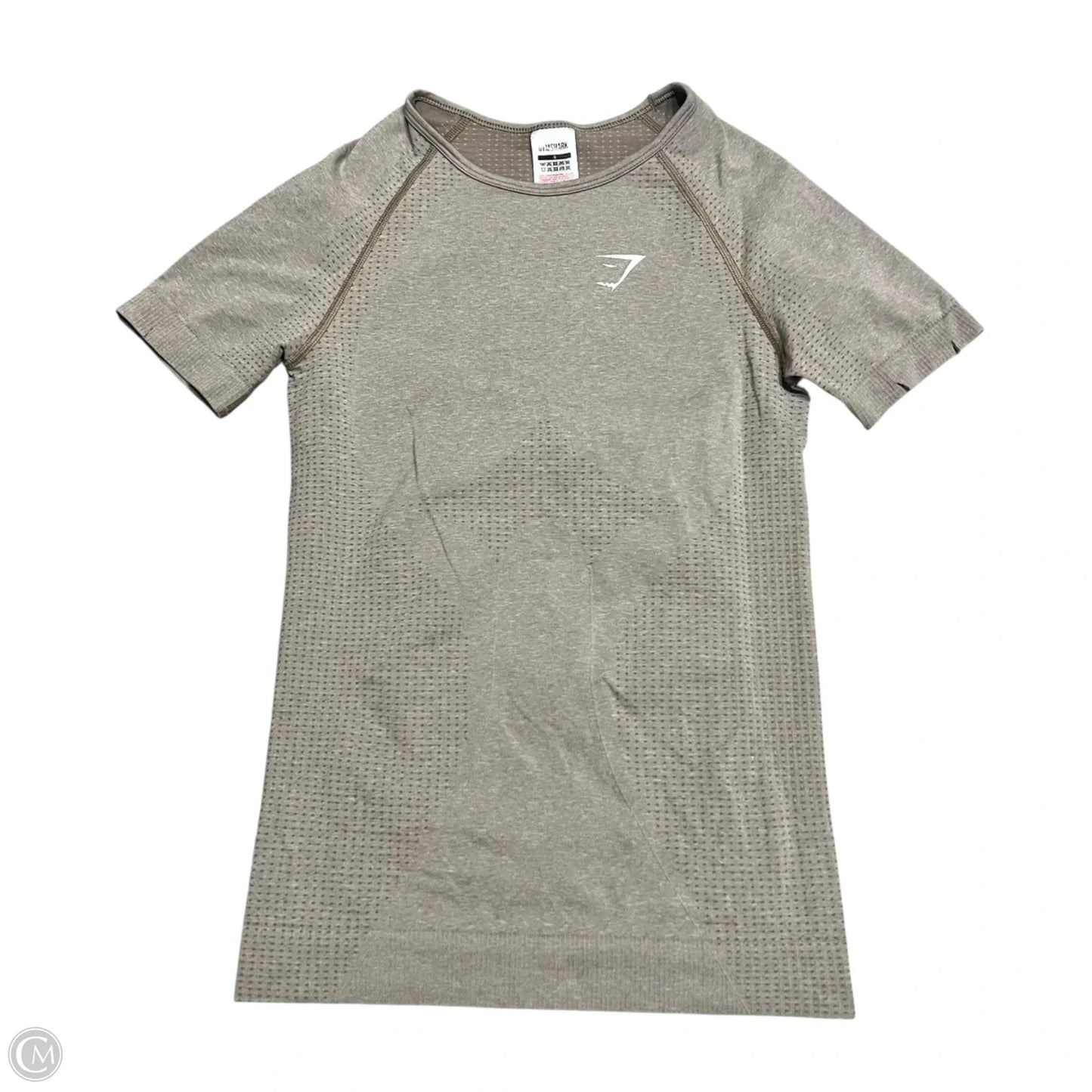 Athletic Top Short Sleeve By Gym Shark In Brown, Size: S