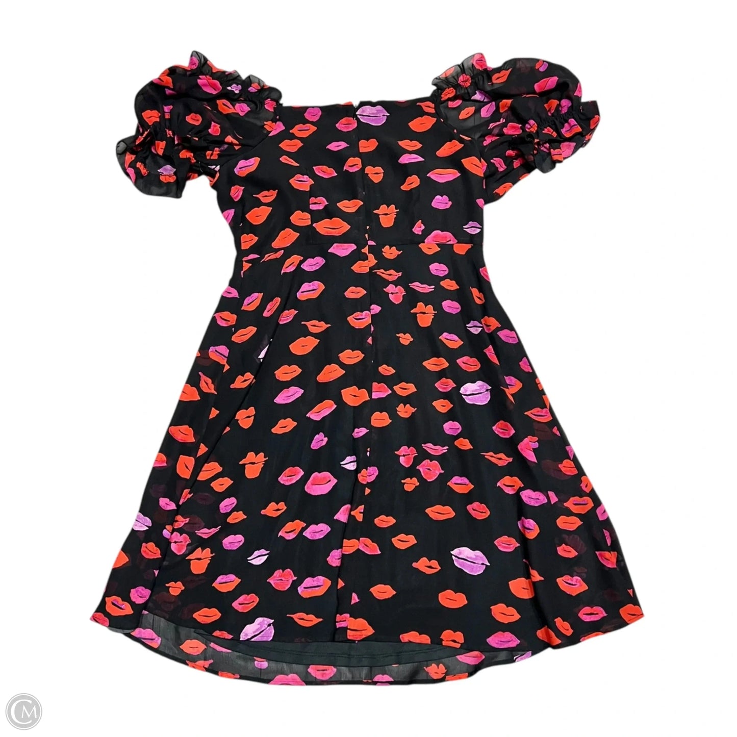 Dress Casual Midi By Betsey Johnson In Black & Pink, Size: 8