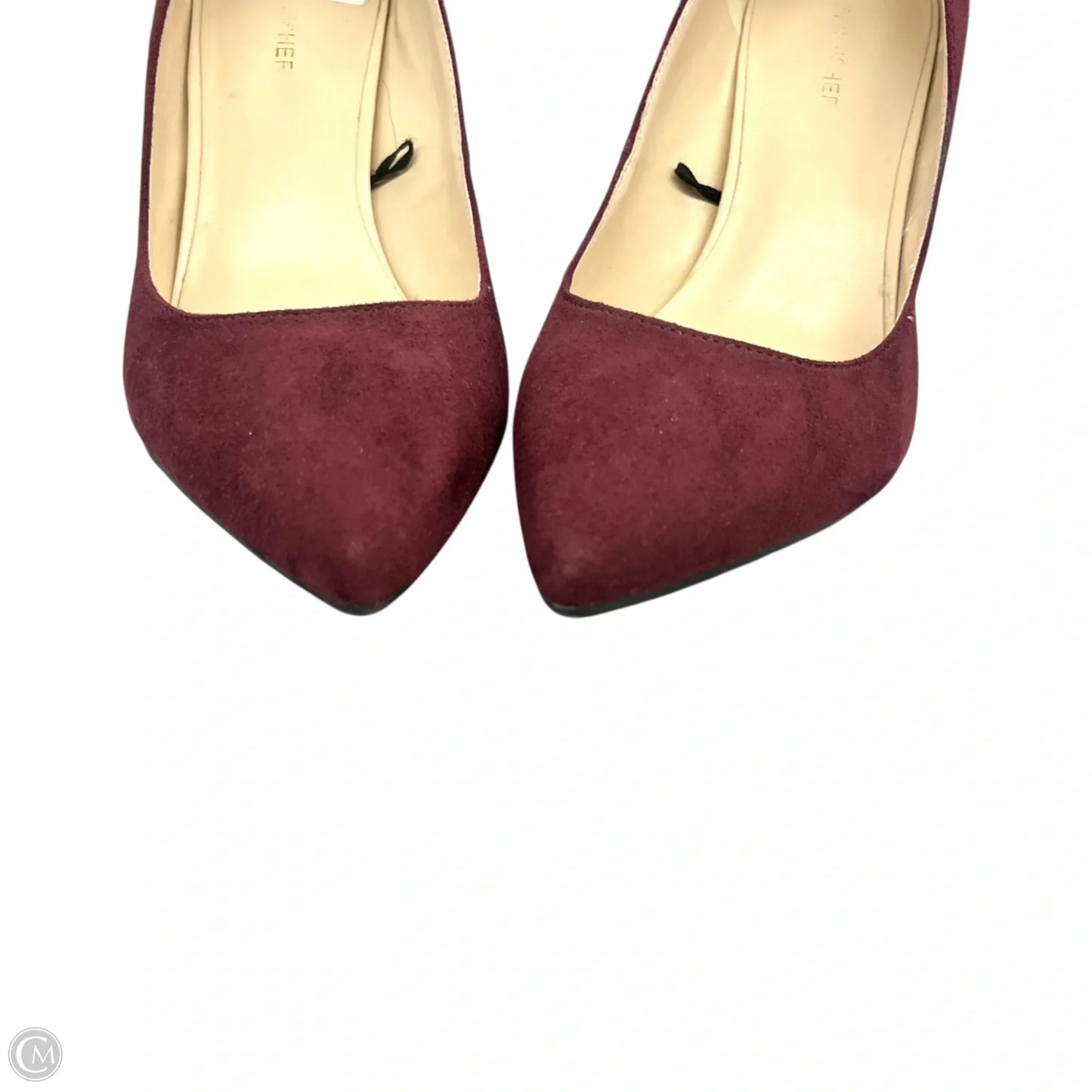 Shoes Heels Block By Marc Fisher In Maroon, Size: 9.5