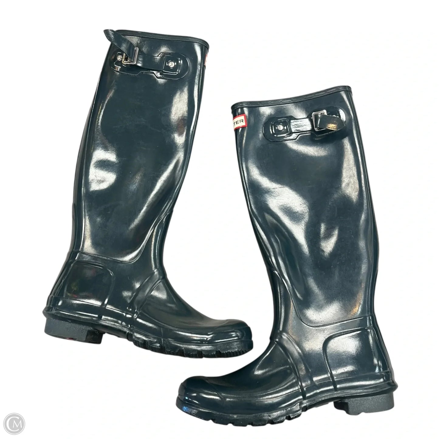 Boots Rain By Hunter In Teal, Size: 8