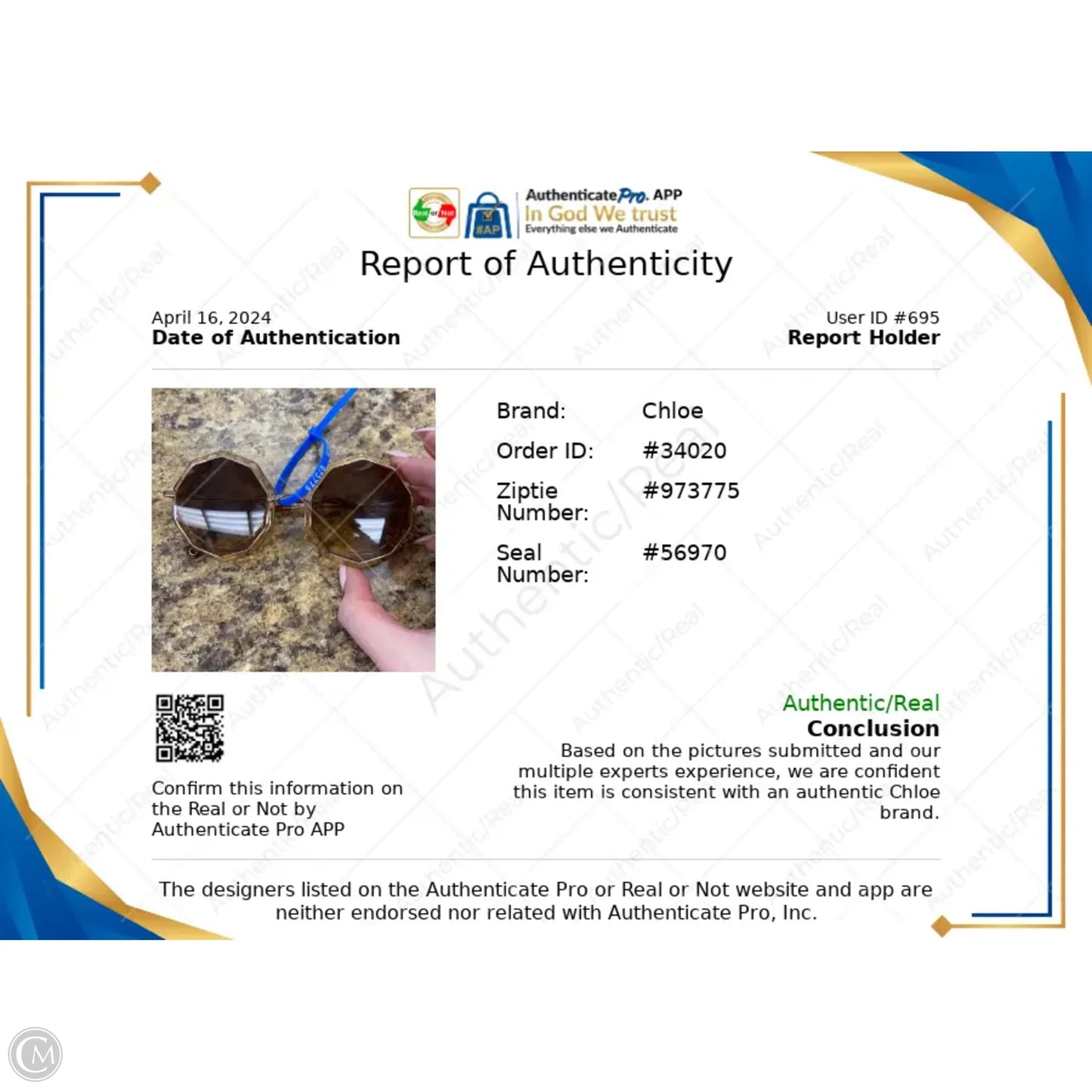 Sunglasses Luxury Designer By Chloe