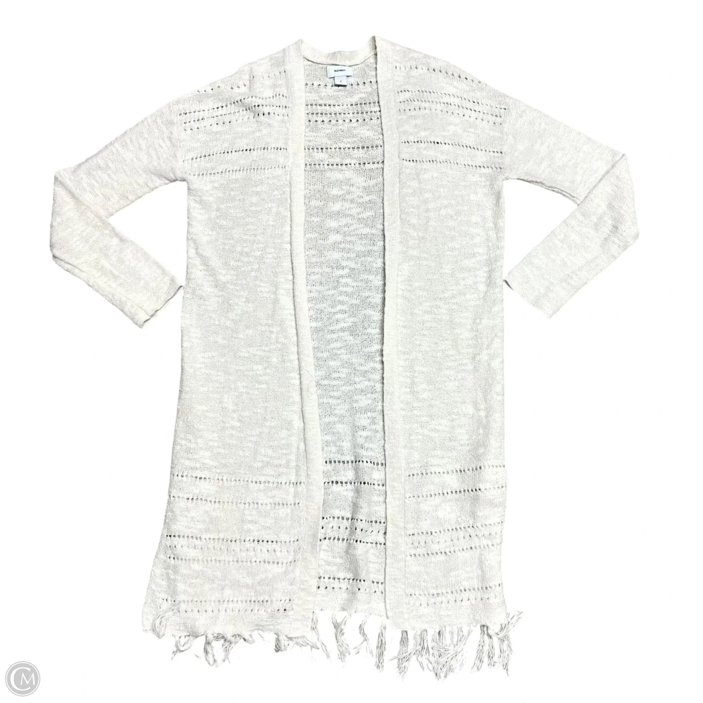 Sweater Cardigan By Old Navy In White, Size: S