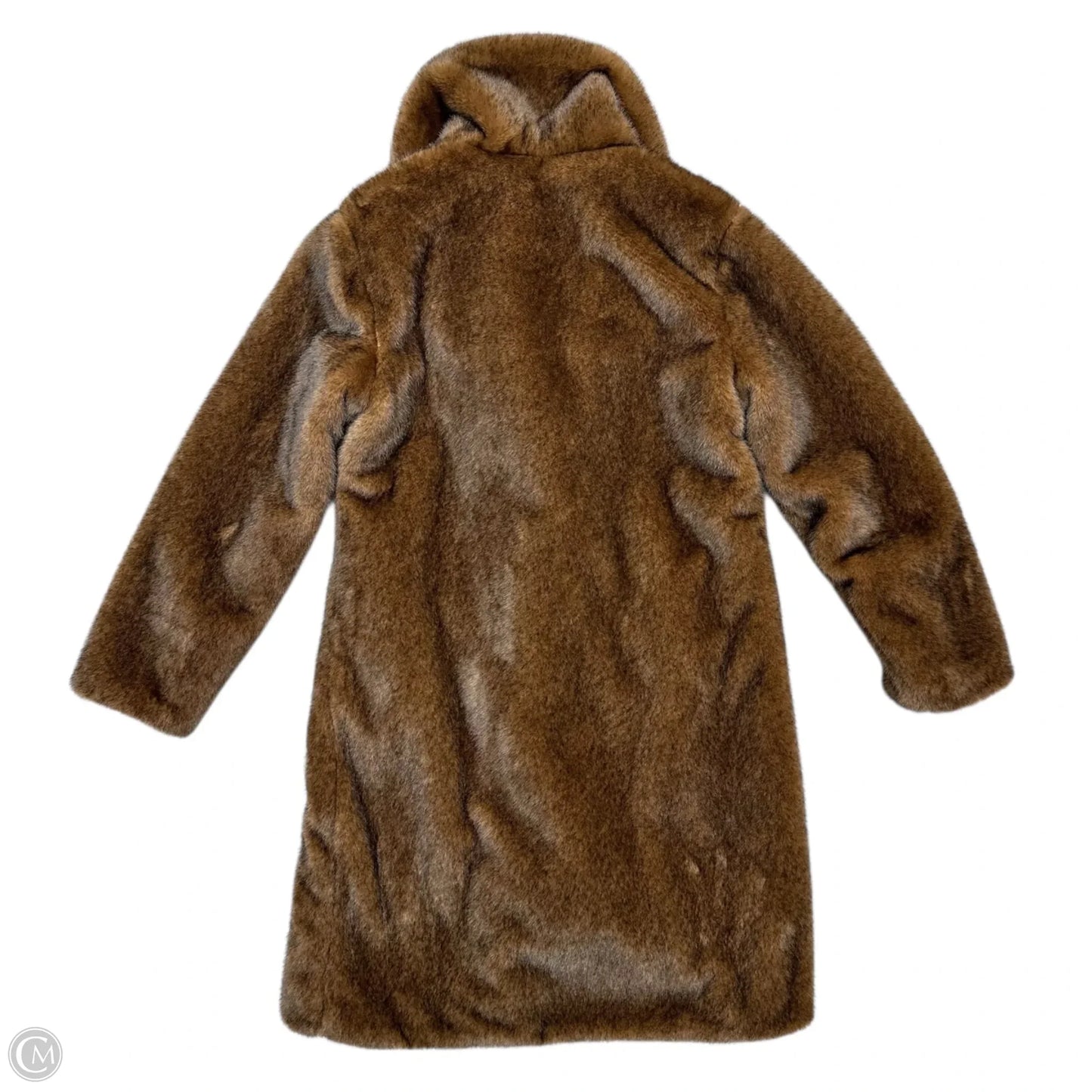 Coat Faux Fur & Sherpa By Kaidiluolan In Brown, Size: S