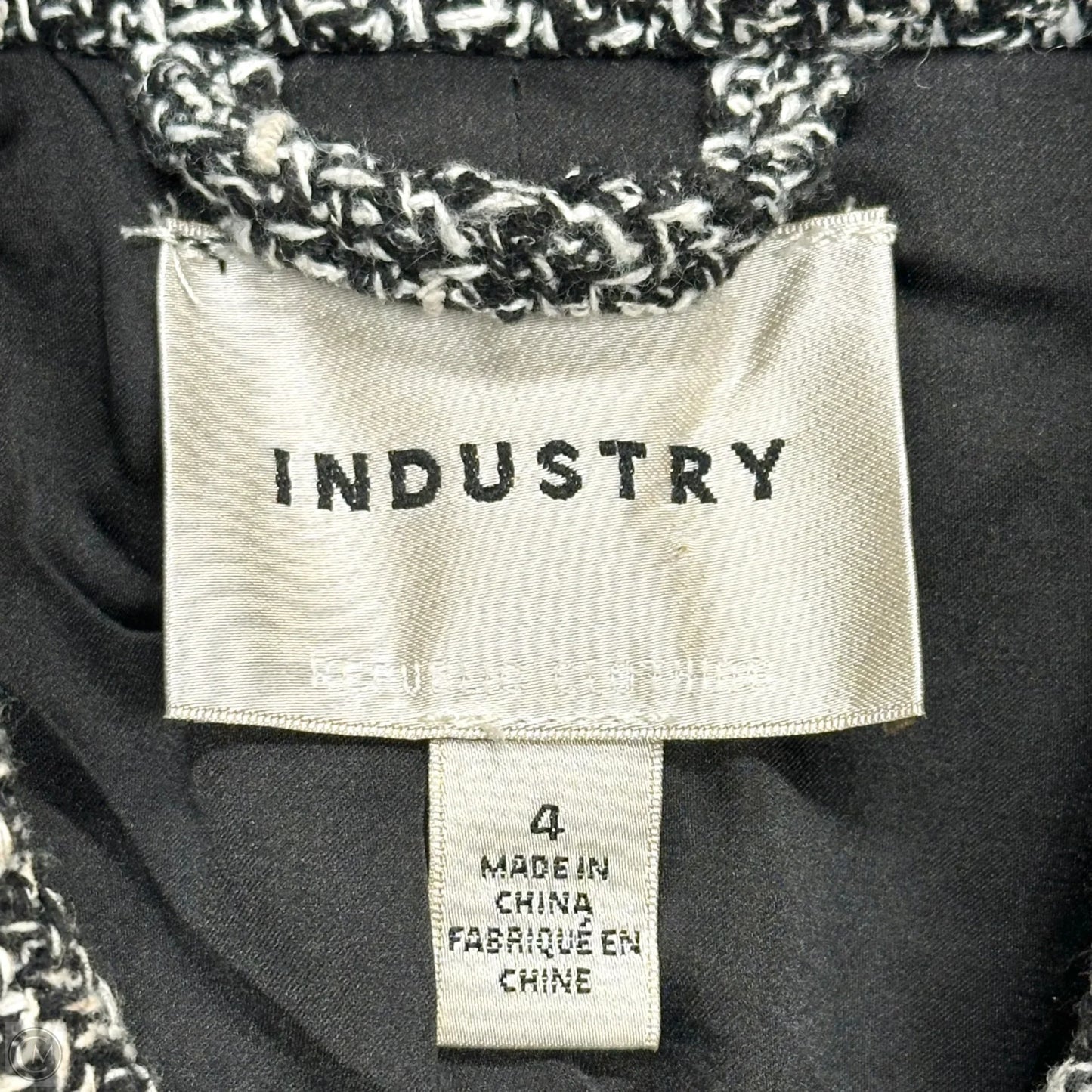 Blazer By Industry In Black & Cream, Size: Small