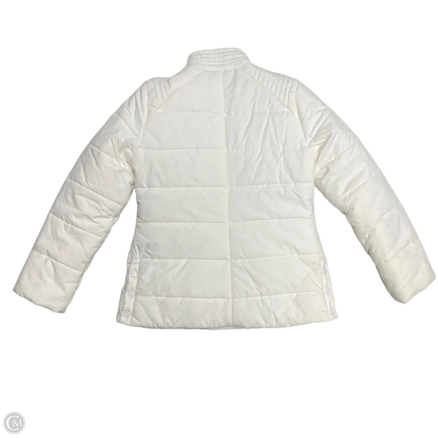 Jacket Puffer & Quilted By Calvin Klein In White, Size: M