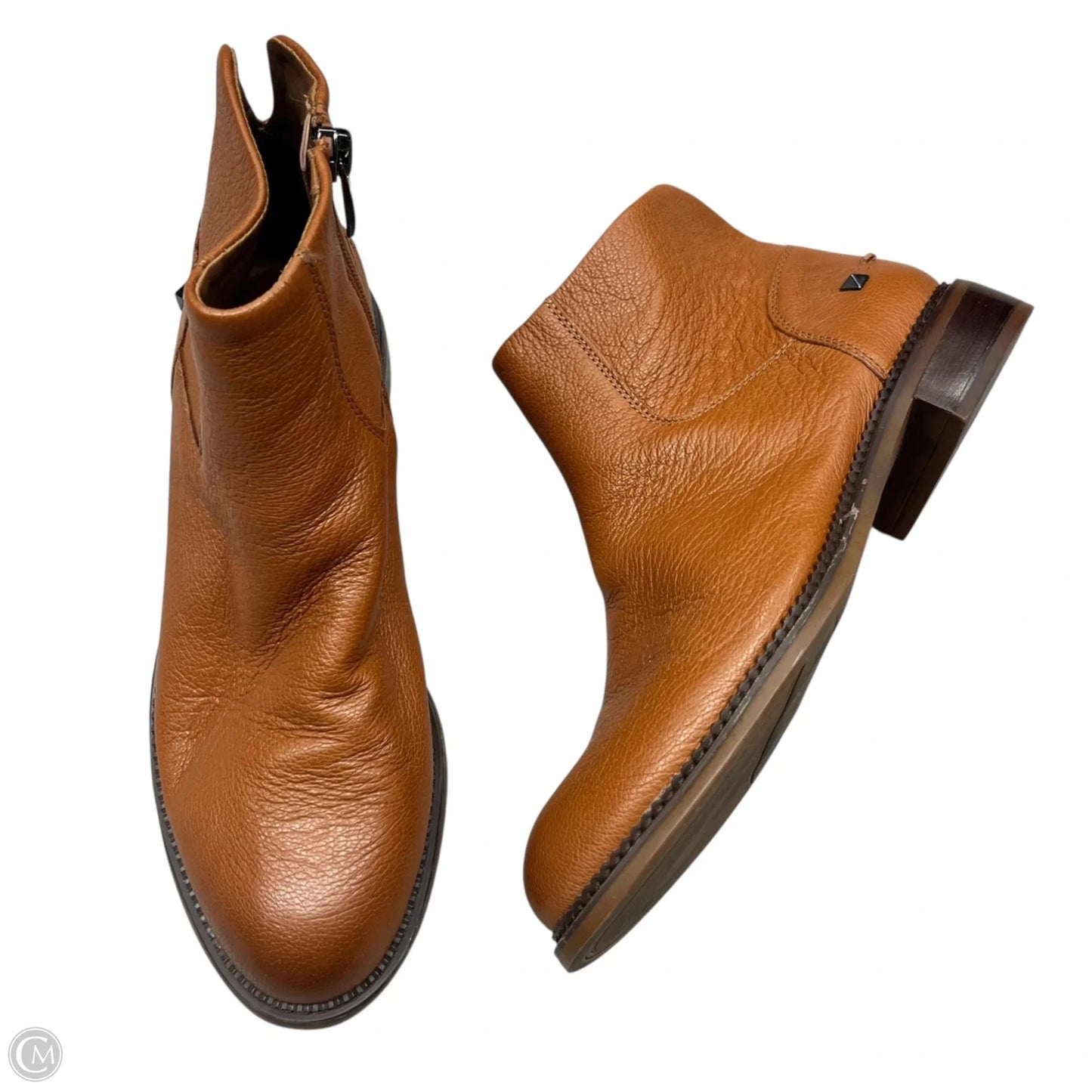 Boots Ankle Heels By Franco Sarto In Brown, Size: 8.5