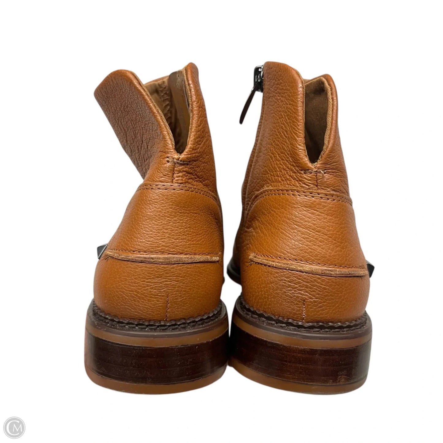 Boots Ankle Heels By Franco Sarto In Brown, Size: 8.5