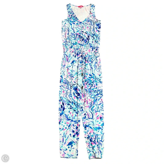 Jumpsuit Designer By Lilly Pulitzer In Blue & Pink, Size: Xs