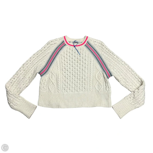Sweater Luxury Designer By Alexander Wang In Cream & Pink, Size: Xs
