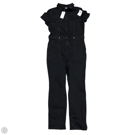 Jumpsuit By Good American In Black Denim, Size: L