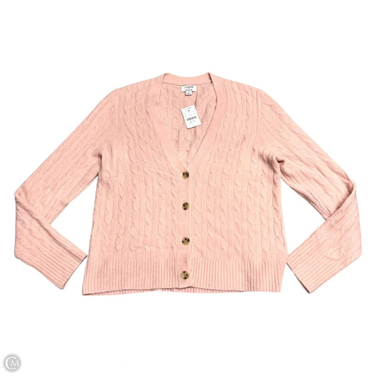 Sweater Cardigan By J. Crew In Pink, Size: M