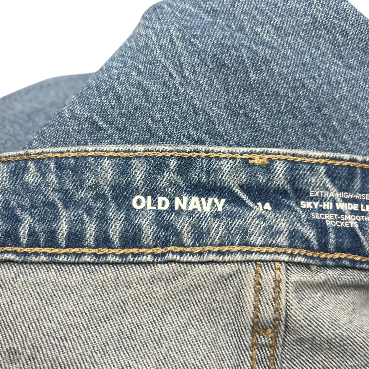 Jeans Wide Leg By Old Navy In Blue Denim, Size: 14