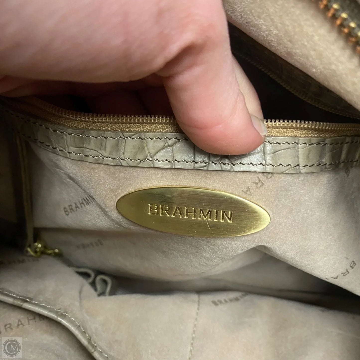 Handbag Designer By Brahmin, Size: Medium