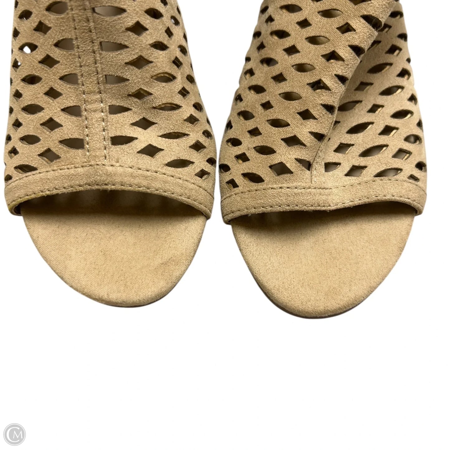 Sandals Heels Block By Unisa In Tan, Size: 10