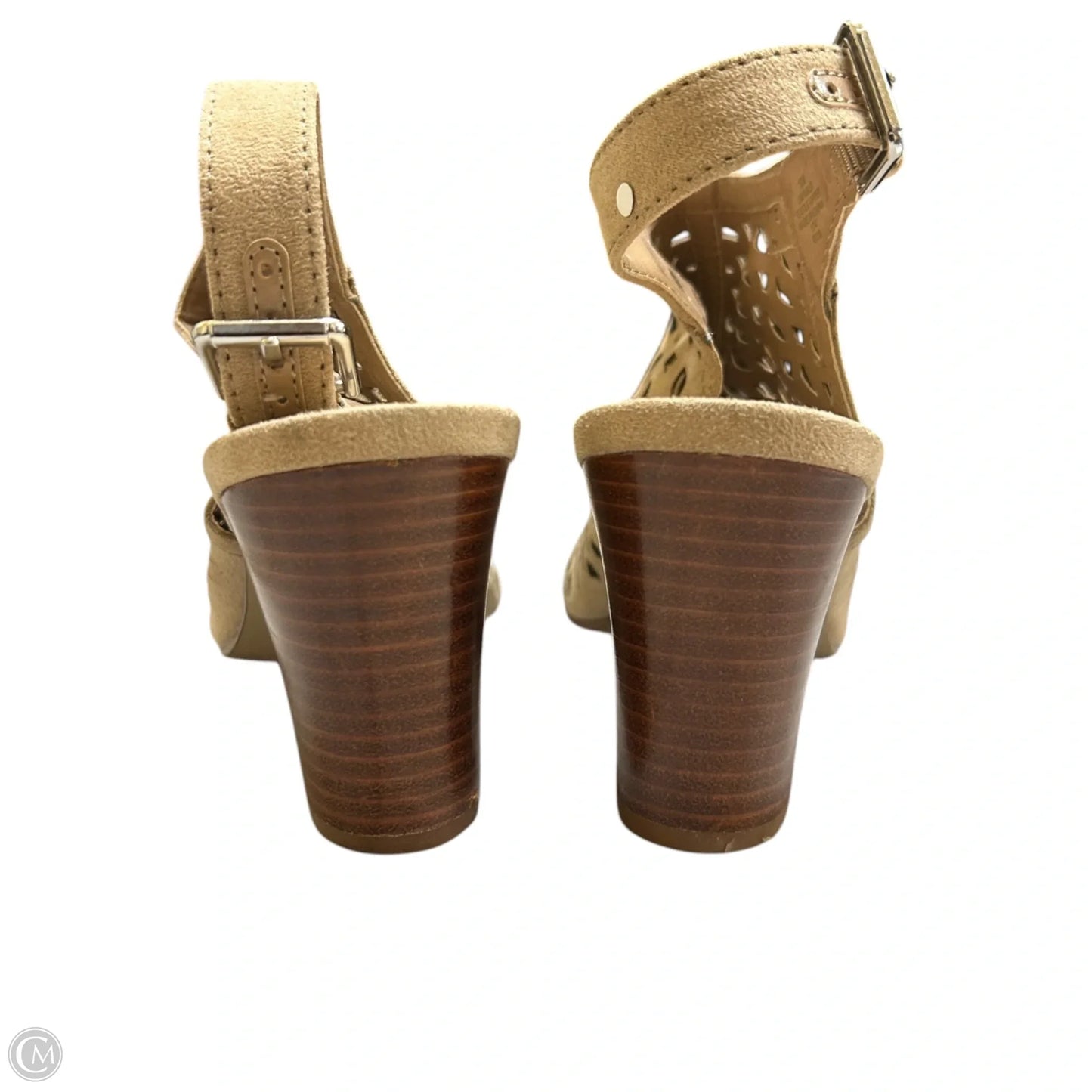 Sandals Heels Block By Unisa In Tan, Size: 10