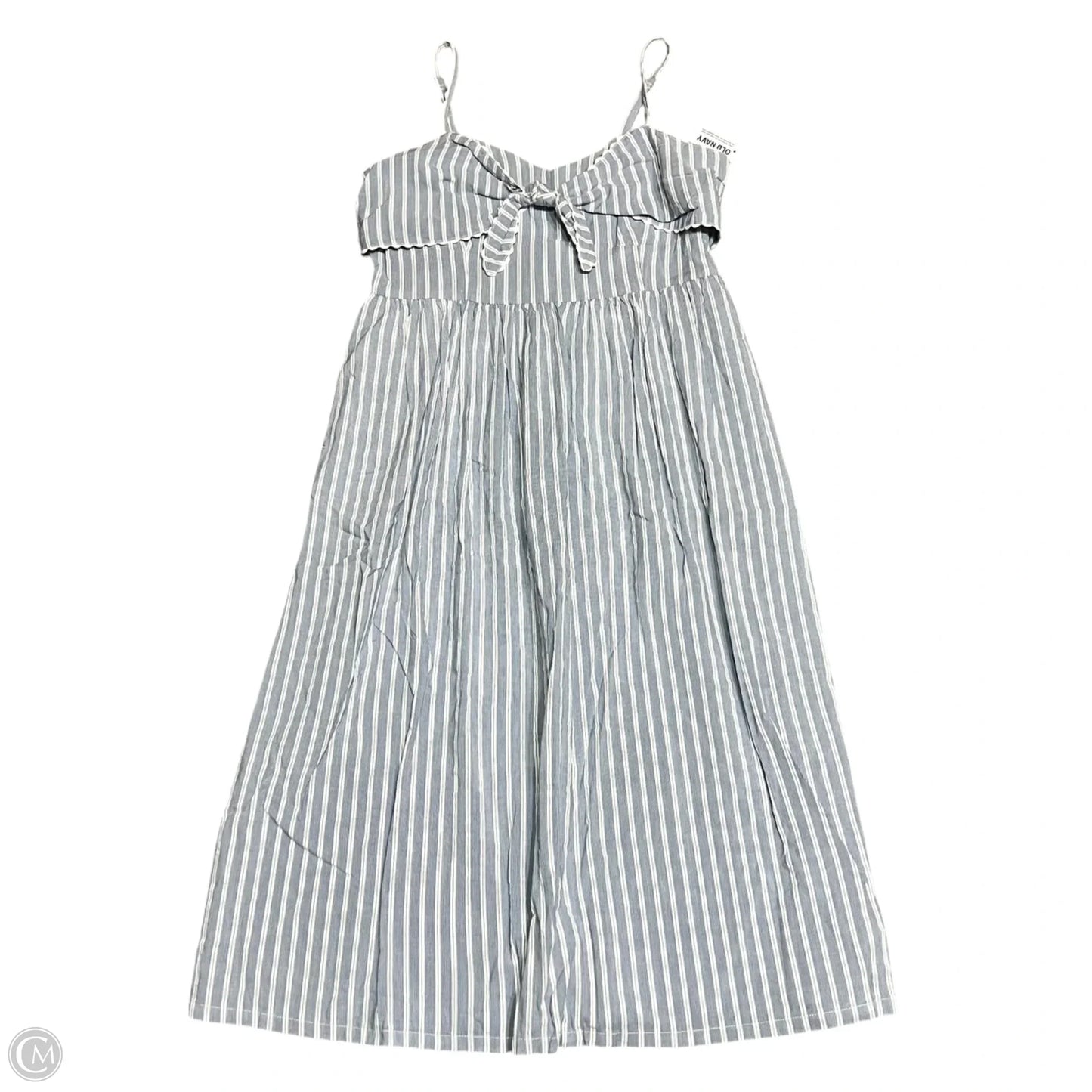 Dress Casual Maxi By Old Navy In Blue & White, Size: L