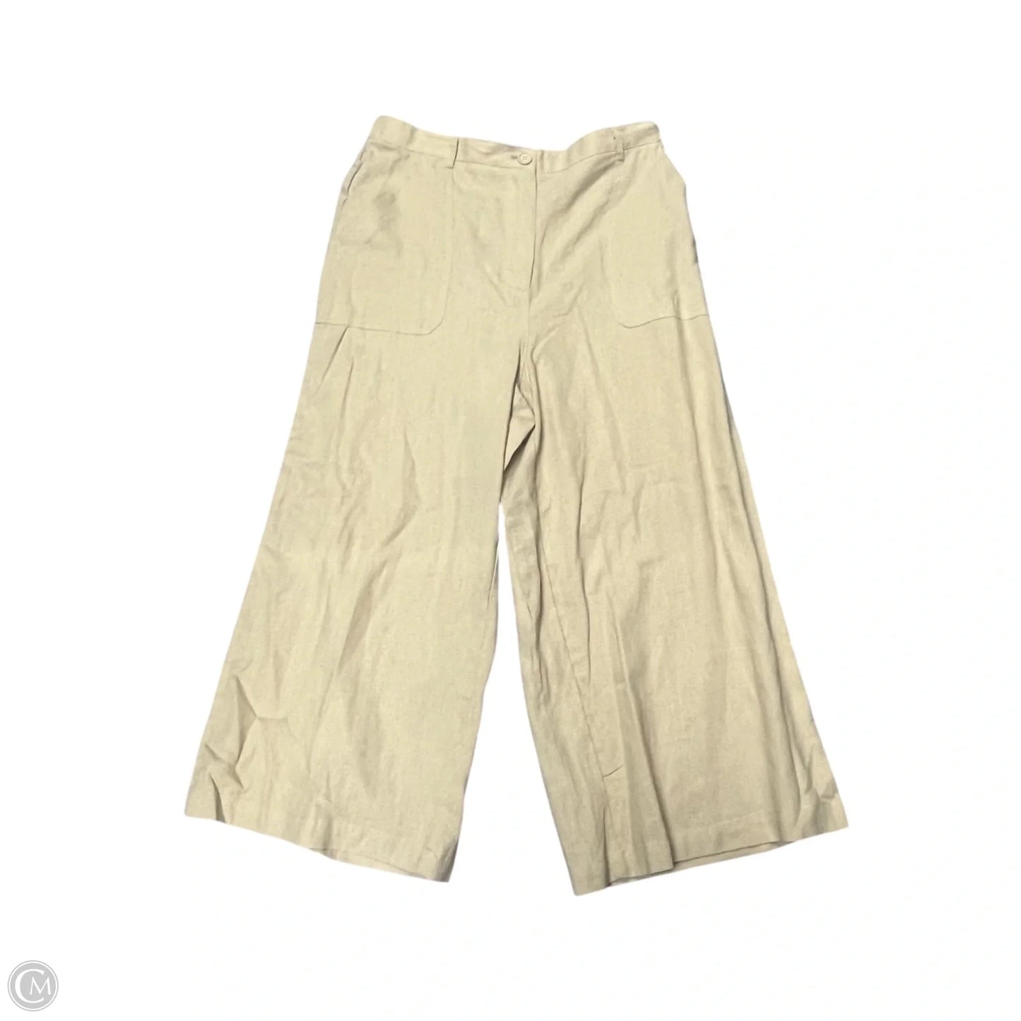 Pants Linen By Max Studio In Tan, Size: Xl