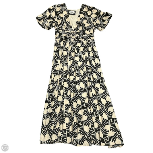 Dress Casual Maxi By Anthropologie In Black & Tan, Size: M