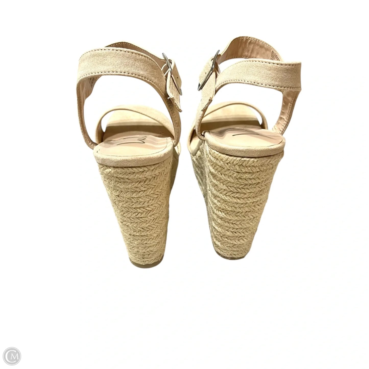 Sandals Heels Wedge By Lulus In Tan, Size: 8