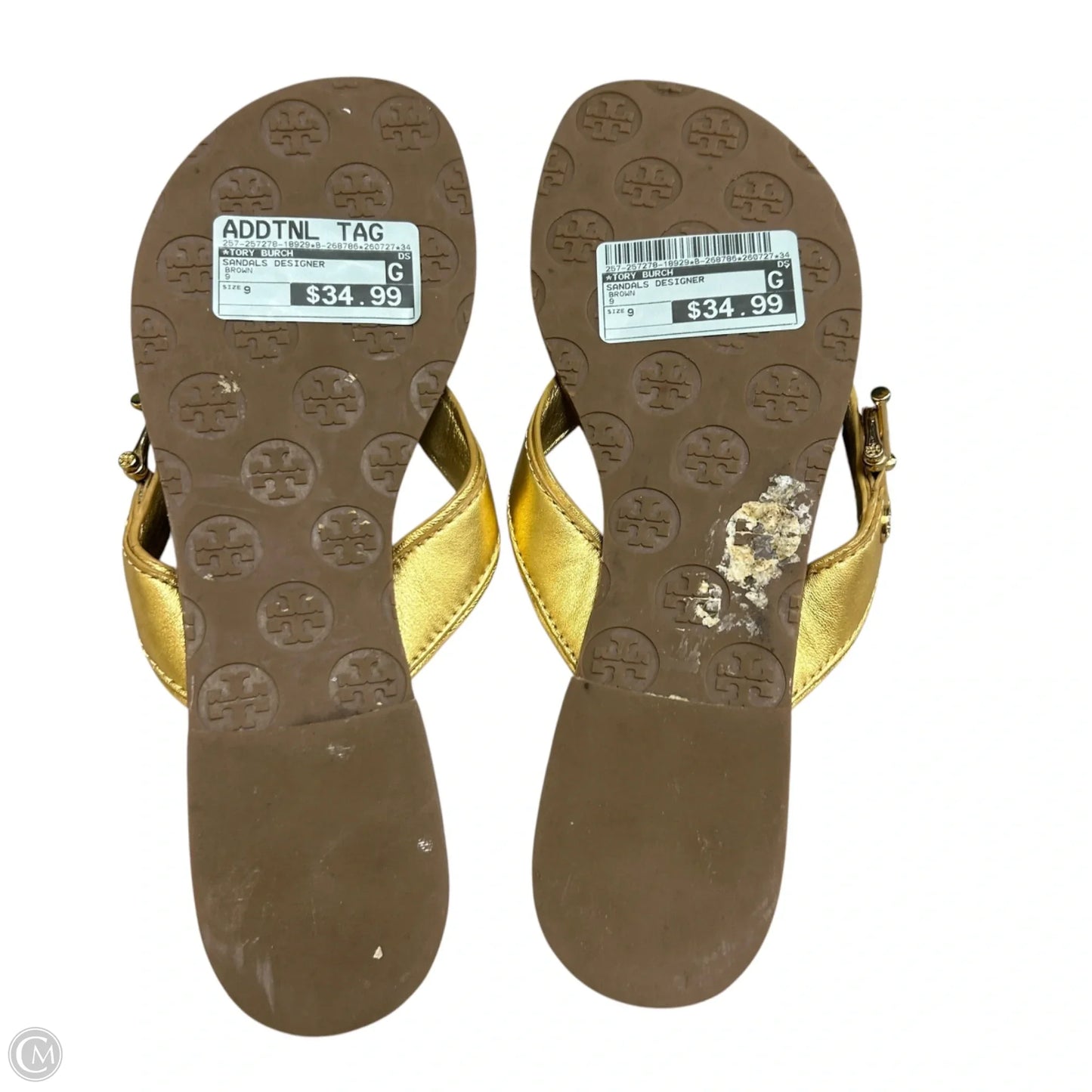 Sandals Designer By Tory Burch In Brown, Size: 9