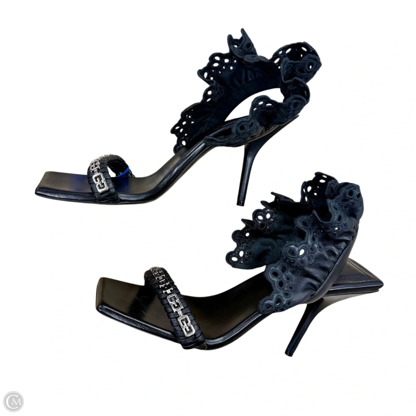 Sandals Luxury Designer By Givenchy In Black, Size: 9.5