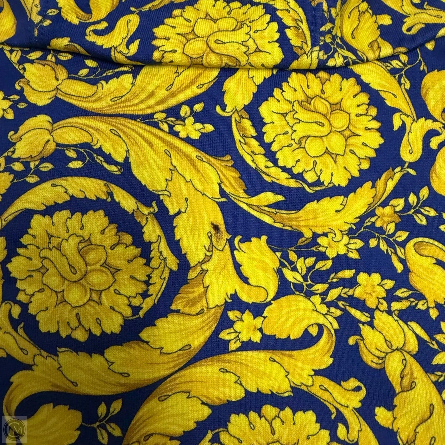 Sweatshirt Luxury Designer By Versace In Blue & Yellow, Size: Xl
