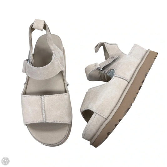 Sandals Designer By Ugg In Tan, Size: 8.5