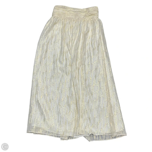 Skirt Maxi By White House Black Market In Cream, Size: S