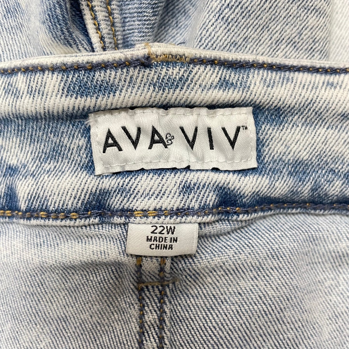Denim Shorts By Ava & Viv, Size: 22w