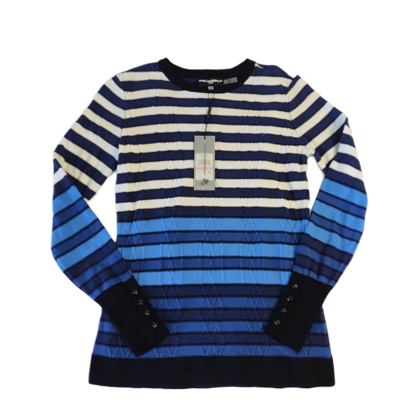 Blue Sweater Designer By Karl Lagerfeld, Size: Xxs