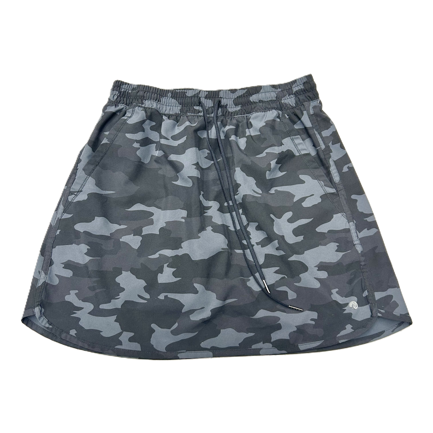 Athletic Skort By Apana In Black & Grey, Size: M