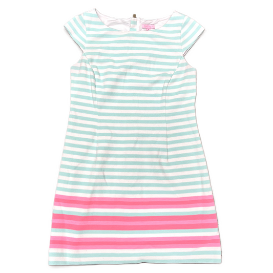 Dress Designer By Lilly Pulitzer In Blue & White, Size: L