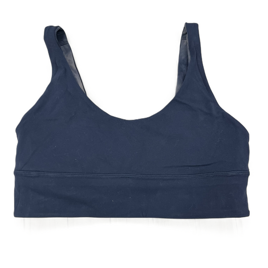 Athletic Bra By Lululemon In Blue & Tan, Size: 12