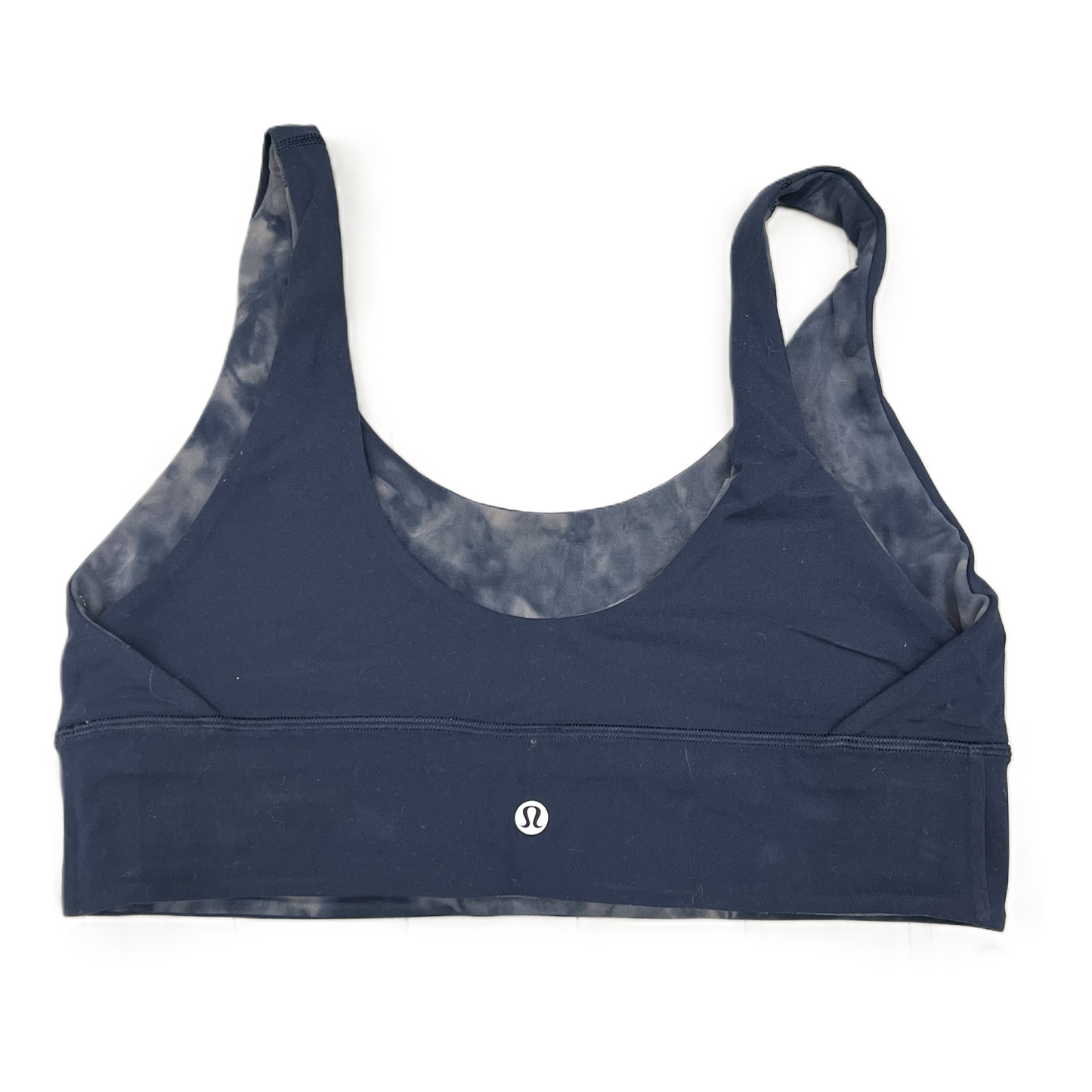 Athletic Bra By Lululemon In Blue & Tan, Size: 12