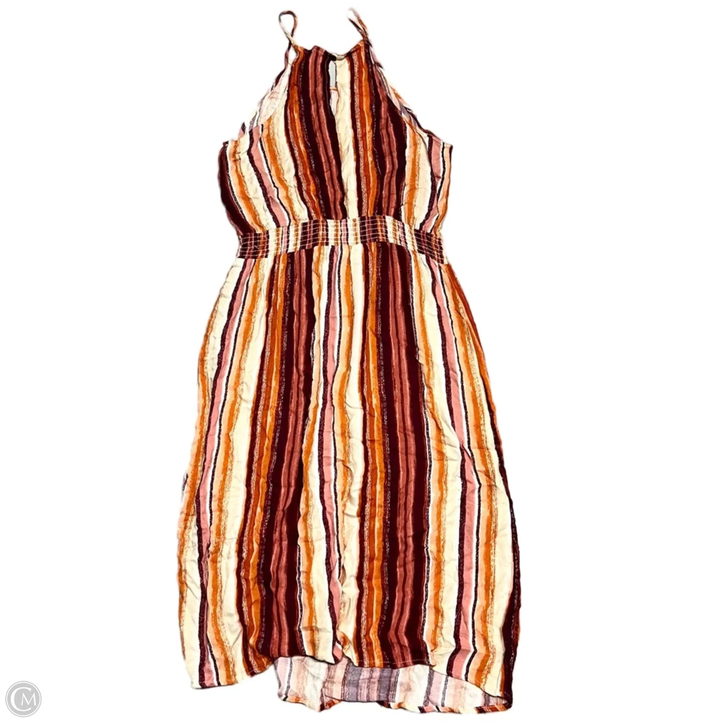 Dress Casual Midi By Xhilaration In Orange & Purple, Size: L