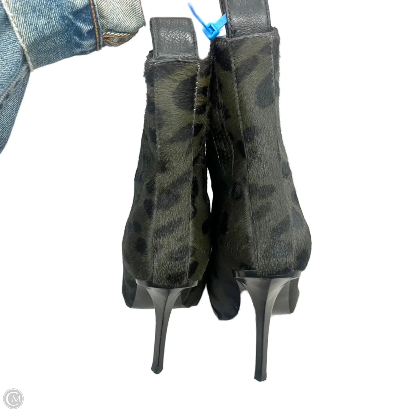 Boots Luxury Designer By Alexander Wang In Animal Print, Size: 8