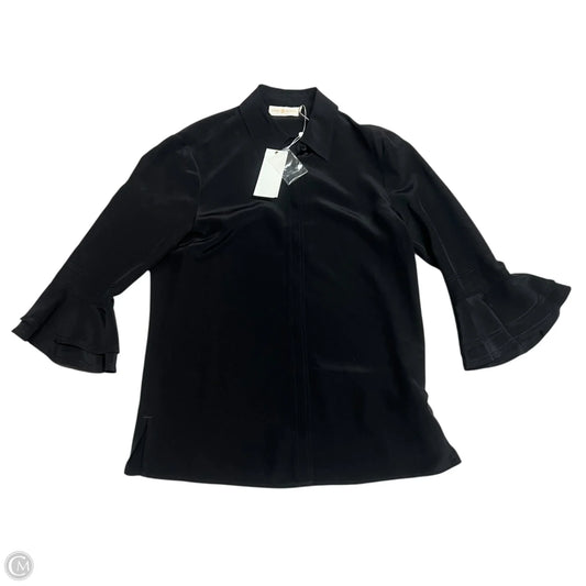 Top Long Sleeve Designer By Kate Spade In Blue Denim, Size: M