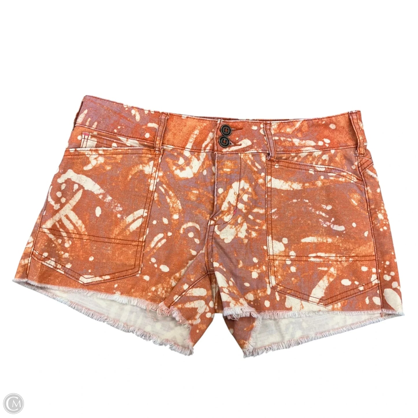 Shorts By Pilcro In Cream & Orange, Size: 6