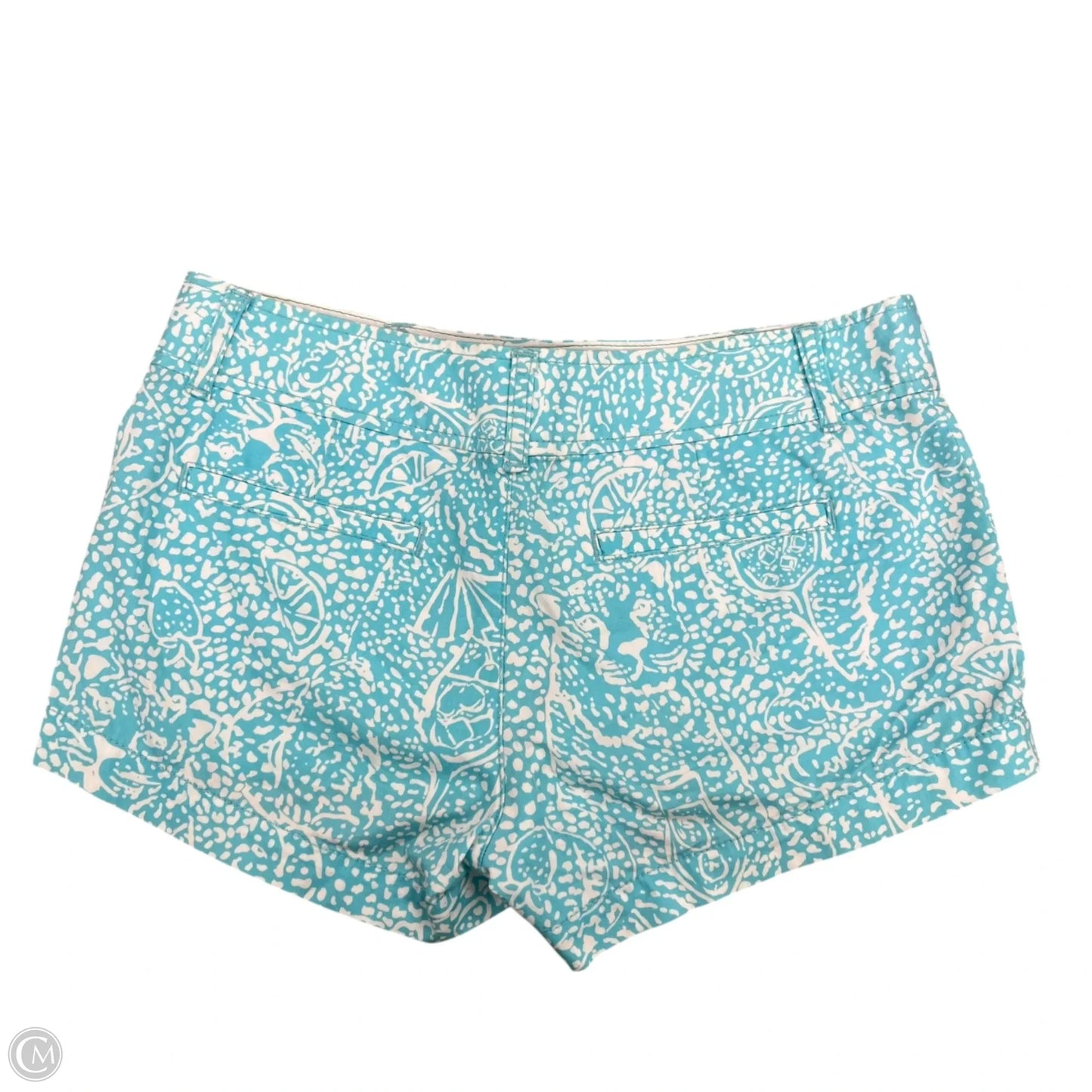Shorts Designer By Lilly Pulitzer In Blue & White, Size: 0