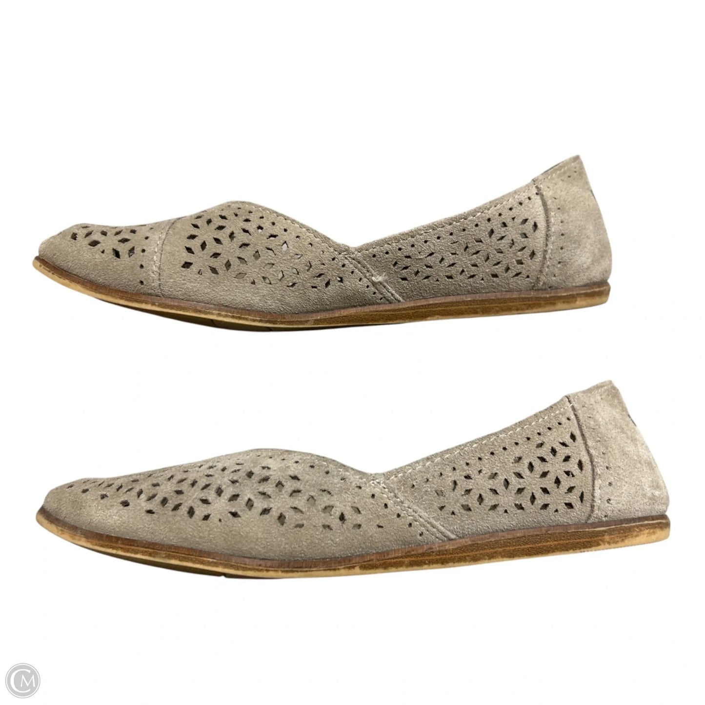 Shoes Flats By Toms In Taupe, Size: 7