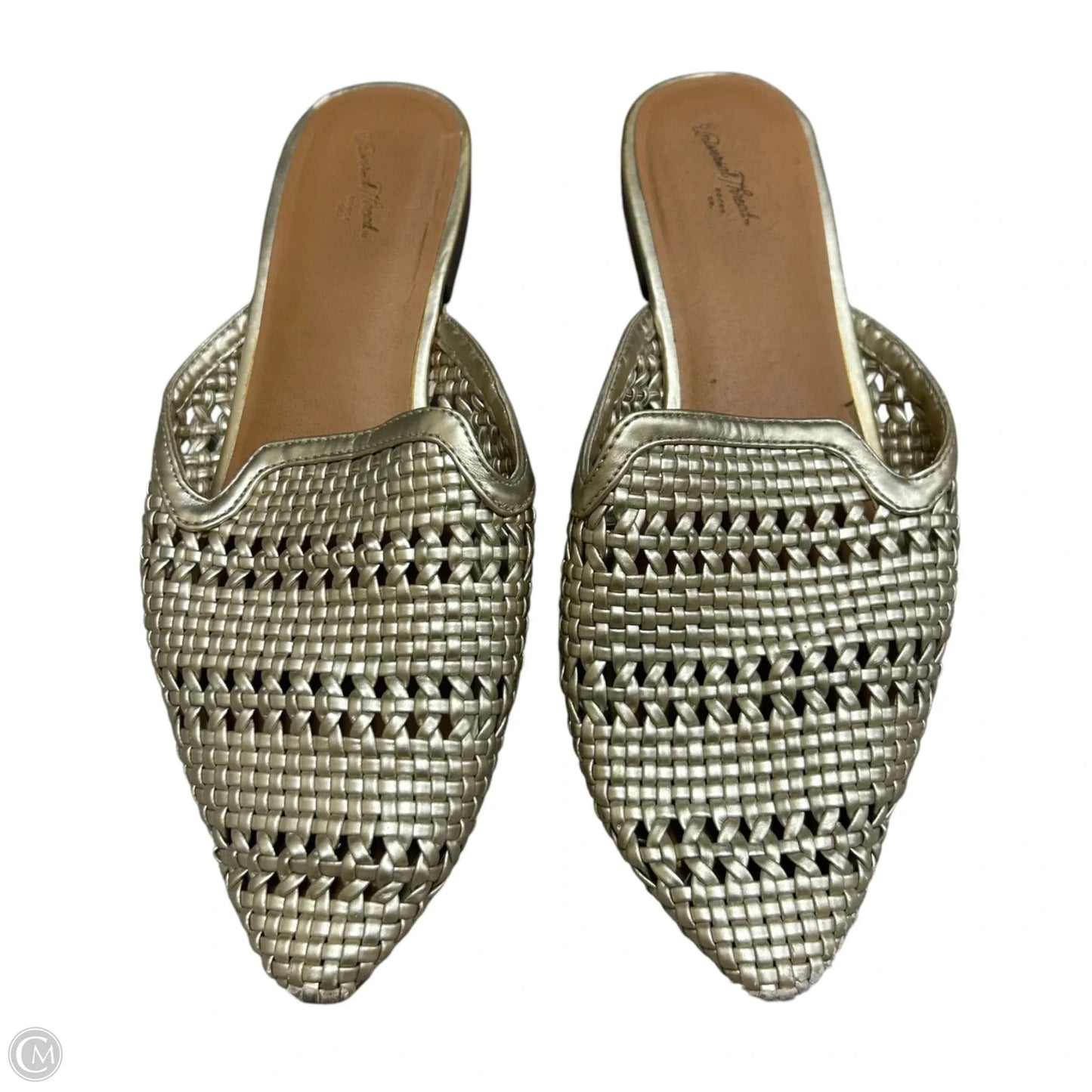 Shoes Flats By Universal Thread In Gold, Size: 7.5