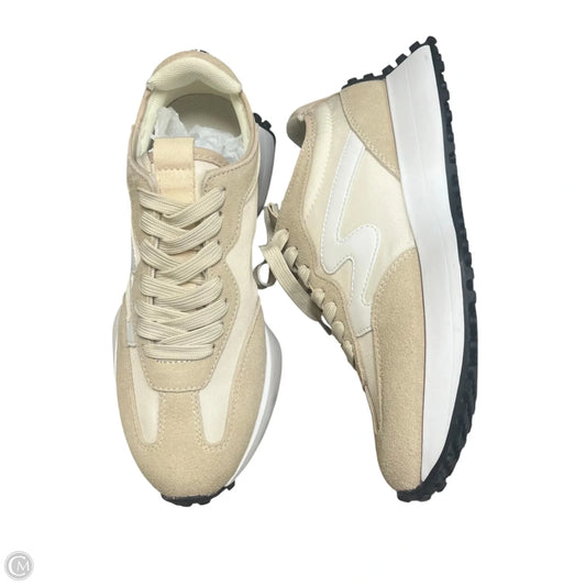 Shoes Sneakers By Steve Madden In Cream & Tan, Size: 7.5