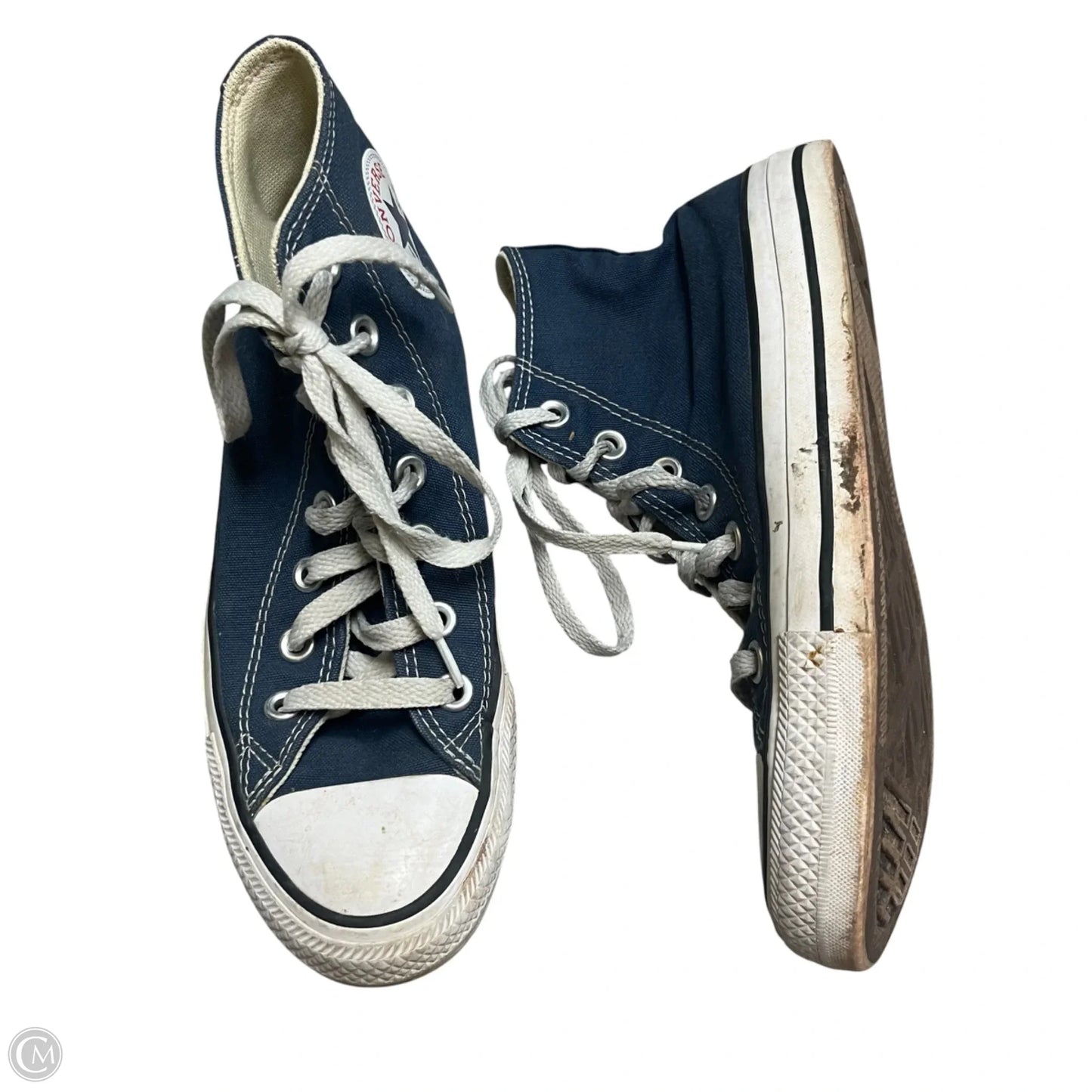 Shoes Sneakers By Converse In Blue & White, Size: 6.5