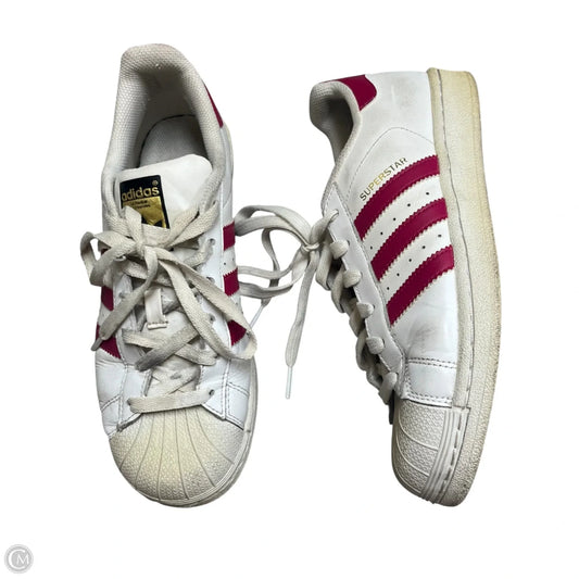 Shoes Sneakers By Adidas In Pink & White, Size: 6
