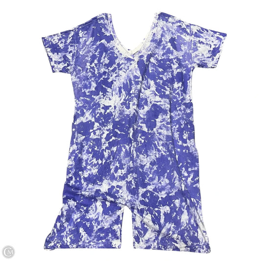 Romper By Mellow Mail In Purple & White, Size: Osfm