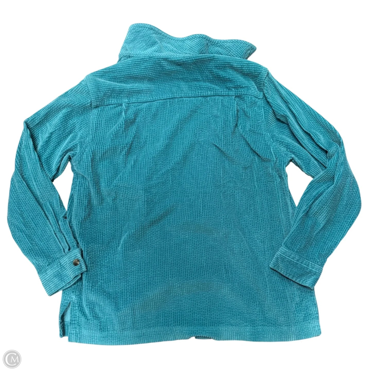Jacket Shirt By L.l. Bean In Teal, Size: Xs