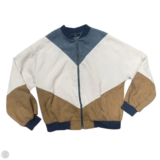 Jacket Other By Shein In Blue & Cream, Size: S