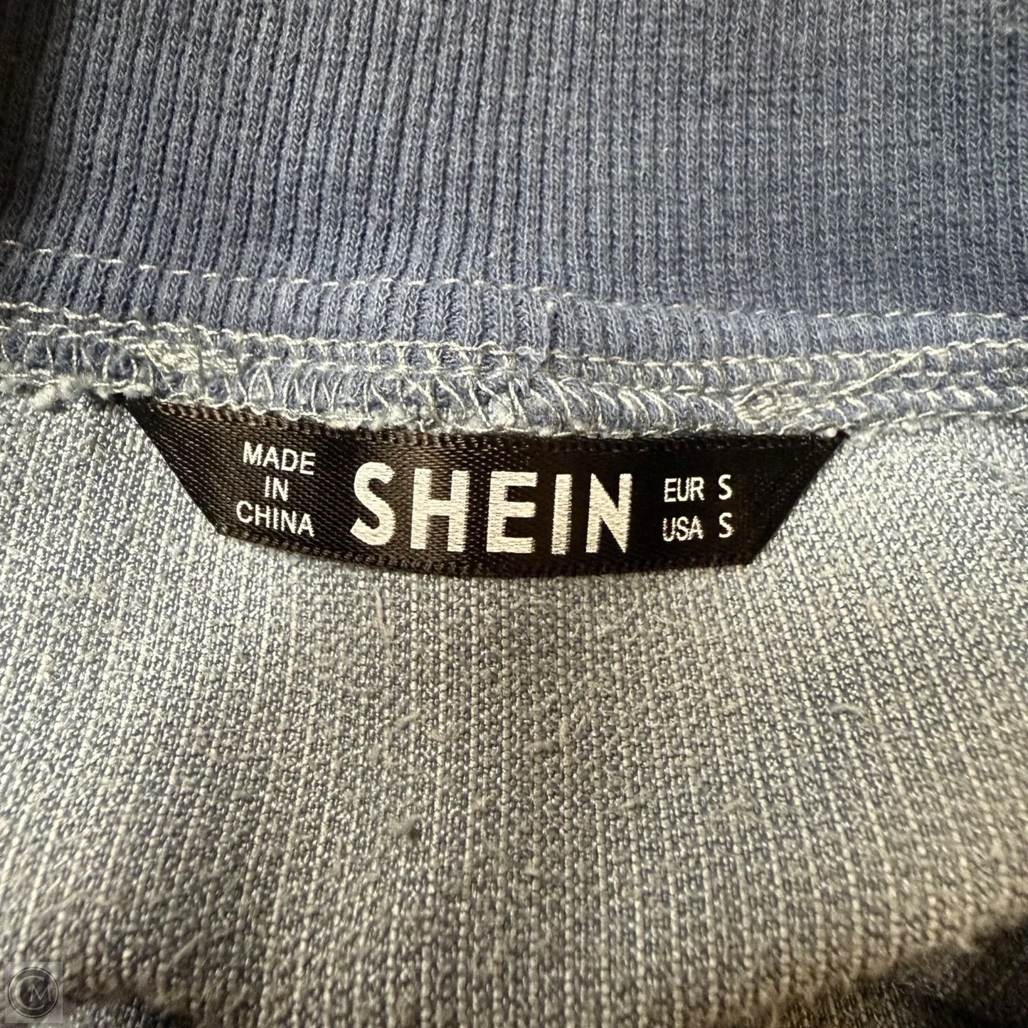 Jacket Other By Shein In Blue & Cream, Size: S