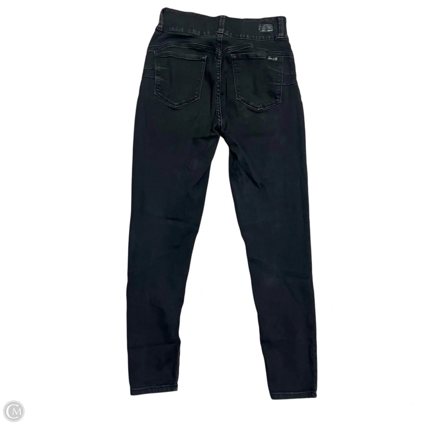 Jeans Skinny By Seven 7 In Black, Size: 8